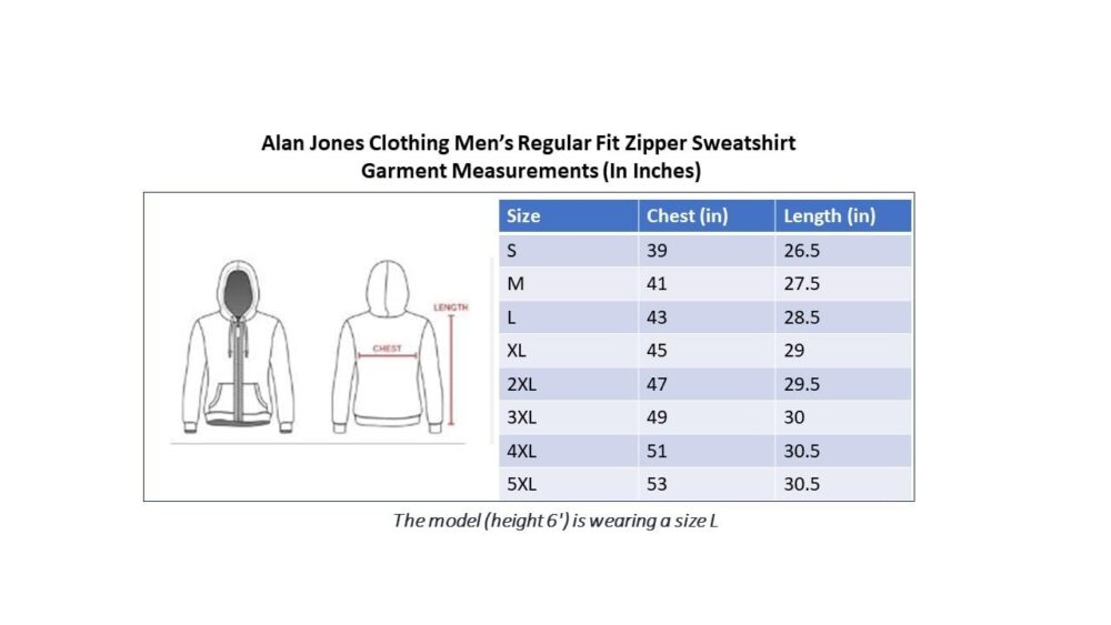 Alan Jones Clothing Men's Cotton Blend Hooded Neck Regular Fit Sweatshirt(AW22-MS03-NAVY-S_Navy, Burnt Orange_S) - Image 2