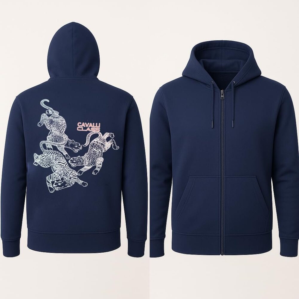 CAVALLI CLASS Men Hooded Sweatshirt - Image 6