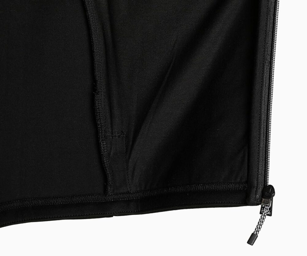 Puma Men's Cotton Printed A-Line Coat (84991501_Black_XL), Fitted, Hoodie Neck - Image 2