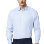 Louis Philippe Men's Classic Fit Shirt (LXSFFCLP203406_Light Blue