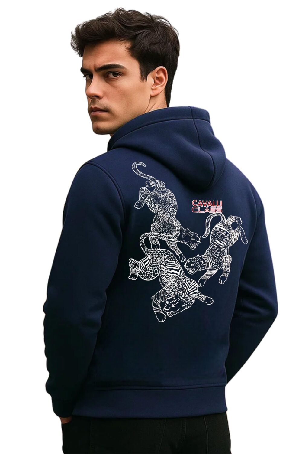 CAVALLI CLASS Men Hooded Sweatshirt - Image 4