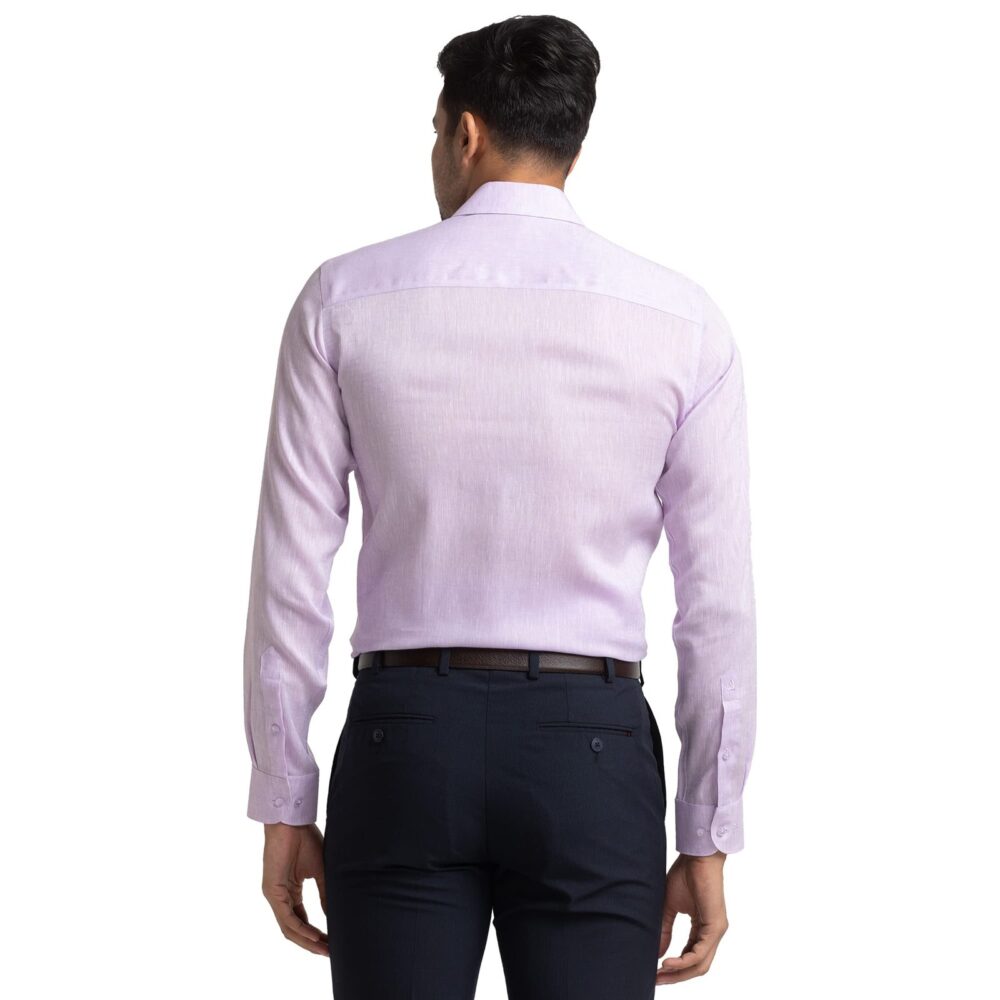 Raymond Contemporary Fit Medium Violet Formal Shirt for Men - Image 5