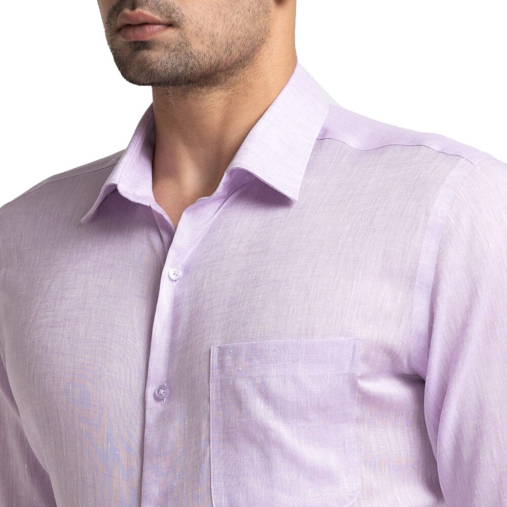 Raymond Contemporary Fit Medium Violet Formal Shirt for Men - Image 3
