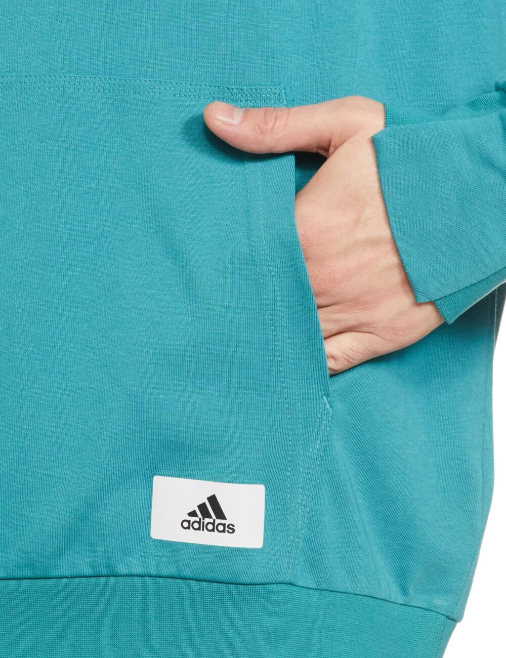 Adidas Men's Cotton Neck Hooded Sweatshirt (IT0173_ARCFUS - Image 2